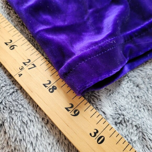 DIane Von Furstenberg Women Top Pants Medium Purple Velvet Paisley Comfort 17340 - Picture 14 of 15